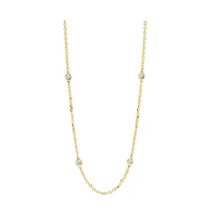 14KT Yellow Gold & Diamond Stunning Neckwear Necklace  - 3/4 ctw