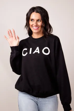 1897 Active CIAO Sweatshirt for Women in Black | T884-BLACK
