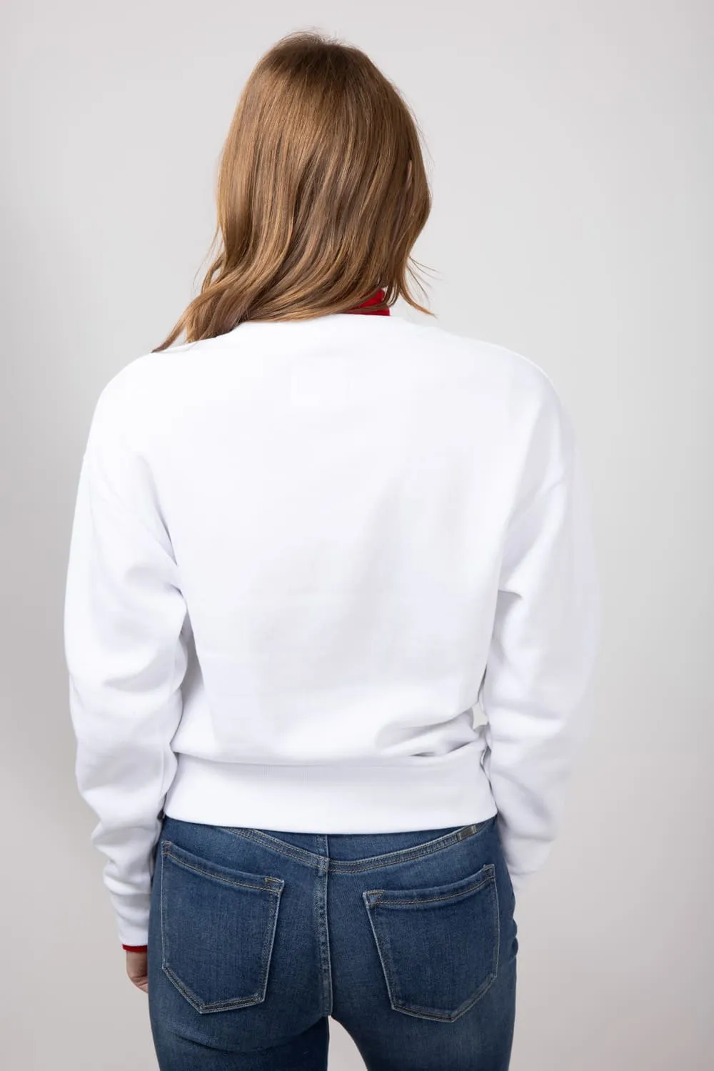 1897 Active Sweetheart Fleece Sweatshirt for Women in White | GT062-SWEETHEART-WHITE