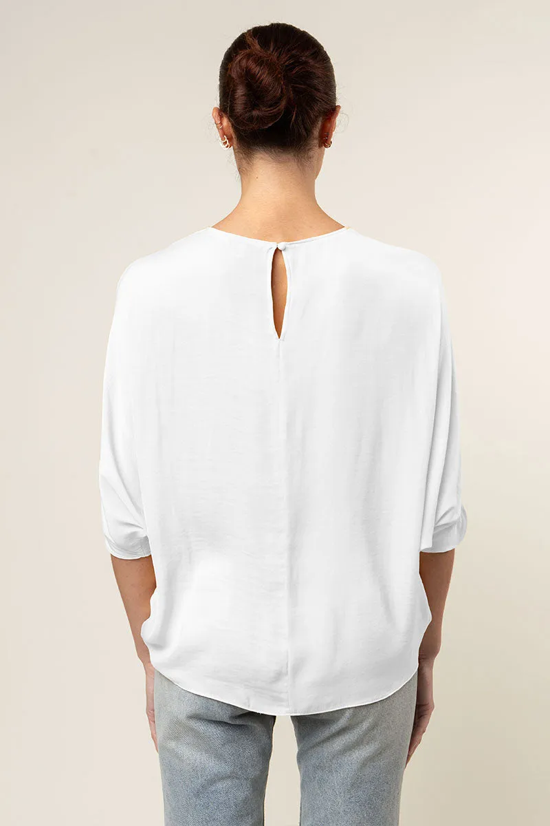 3/4 Sleeve Batwing Blouse