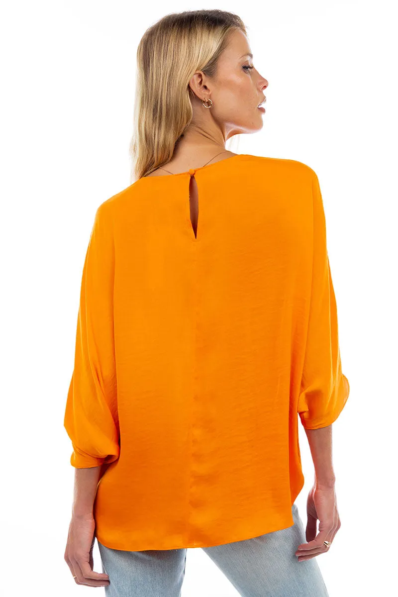 3/4 Sleeve Batwing Blouse