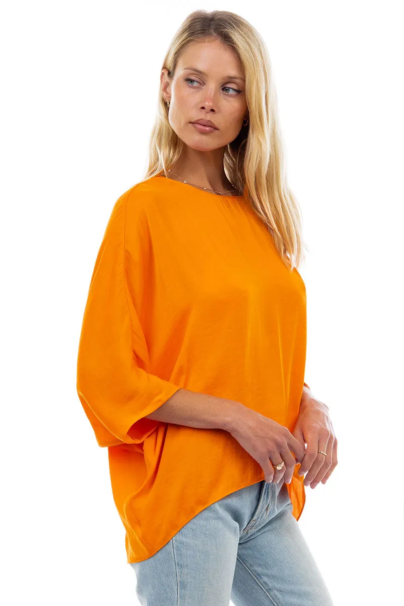 3/4 Sleeve Batwing Blouse