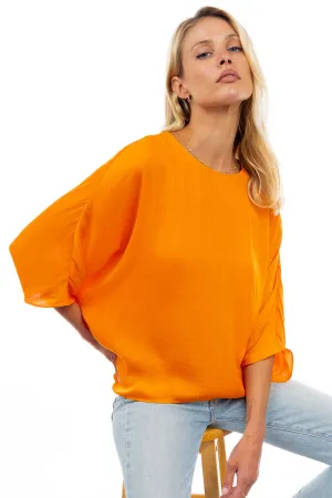 3/4 Sleeve Batwing Blouse