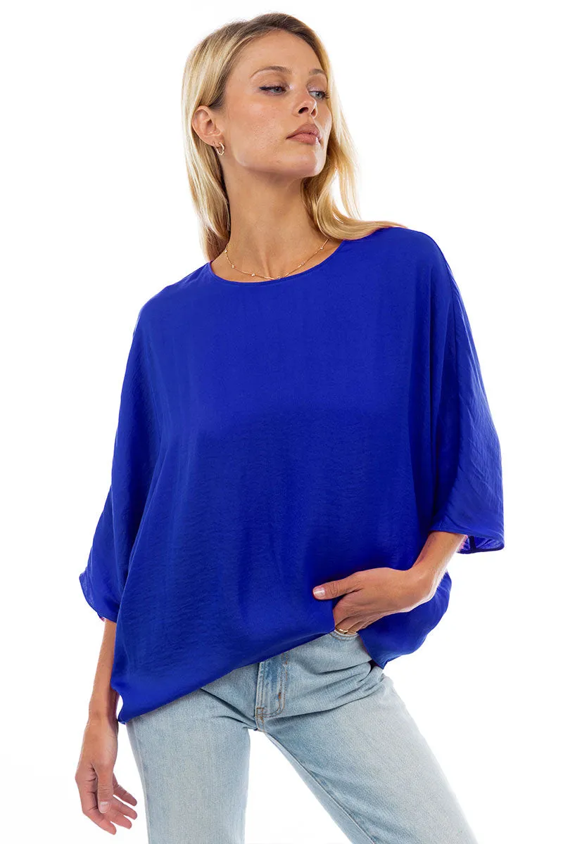 3/4 Sleeve Batwing Blouse