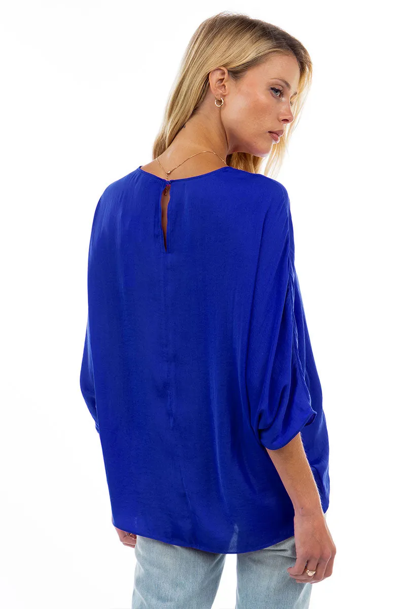 3/4 Sleeve Batwing Blouse