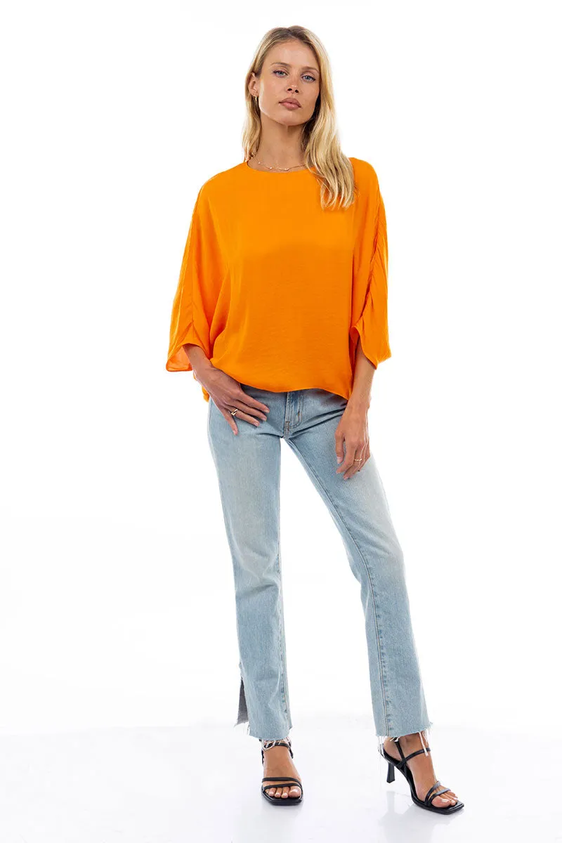 3/4 Sleeve Batwing Blouse