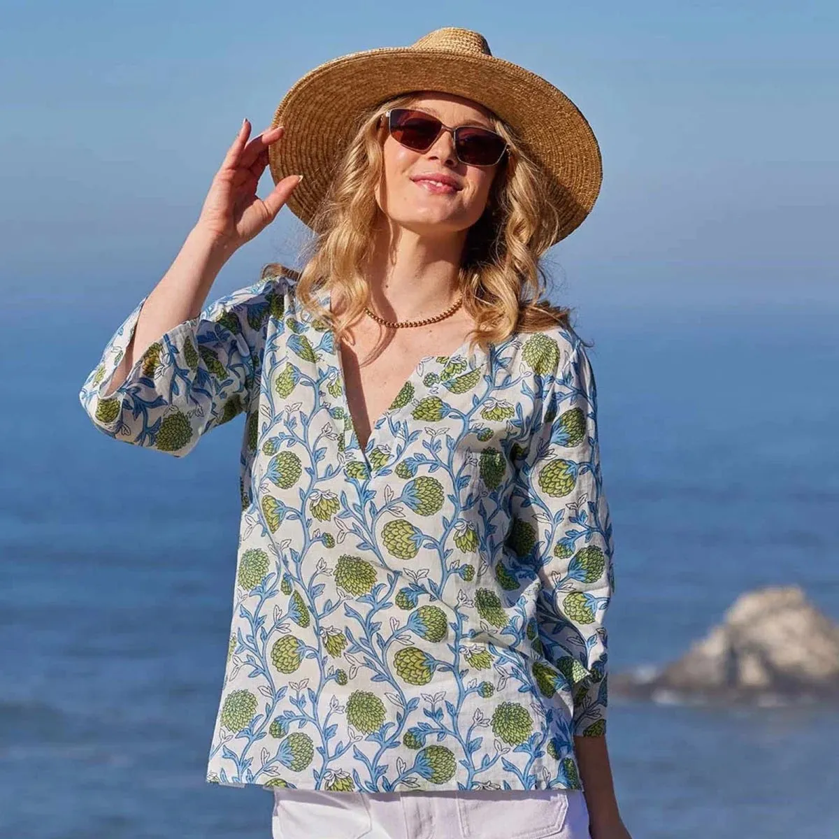 Ainsley Blue-Green Kurta