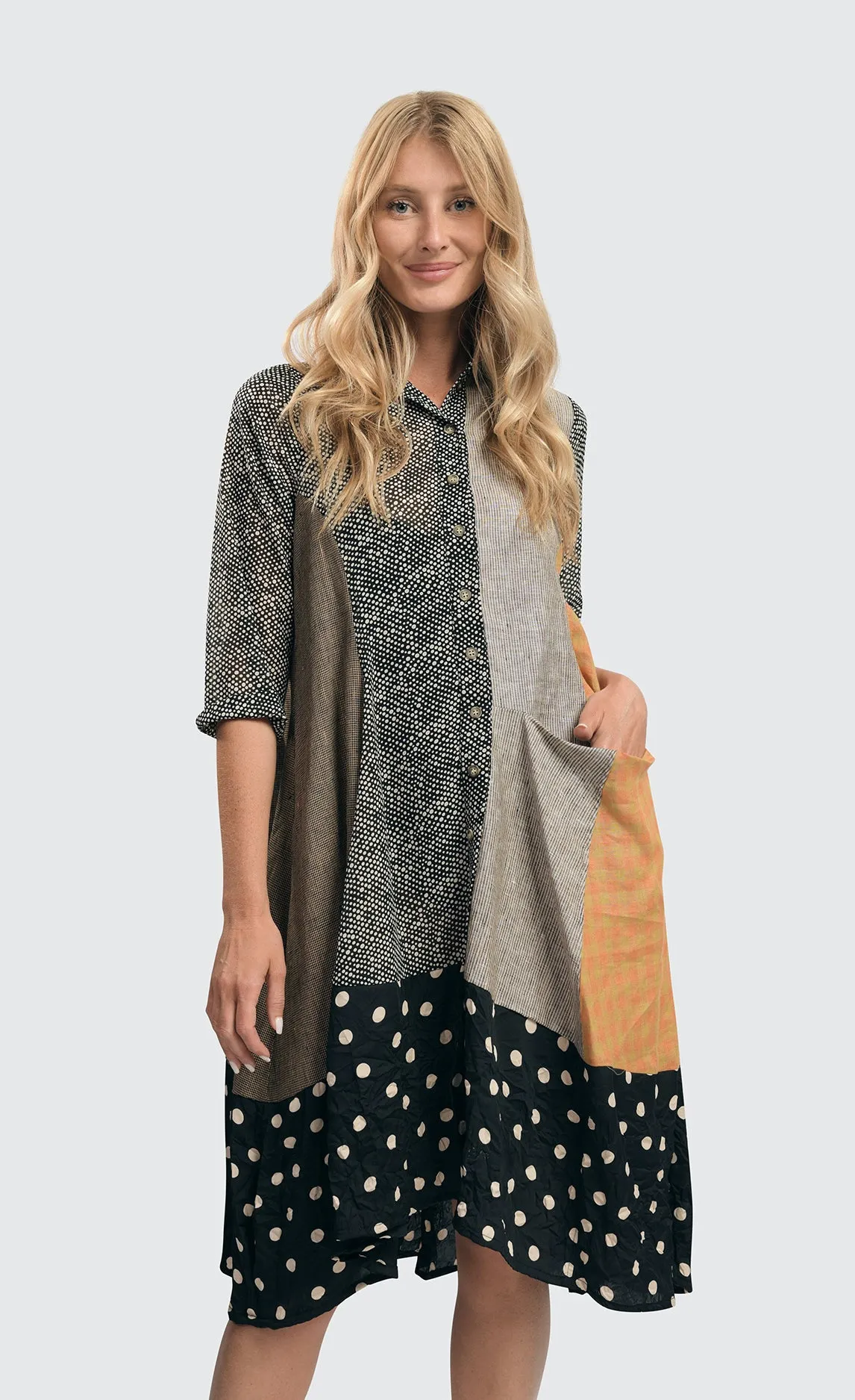 Alembika Mix Meredith Trapeze Shirtdress