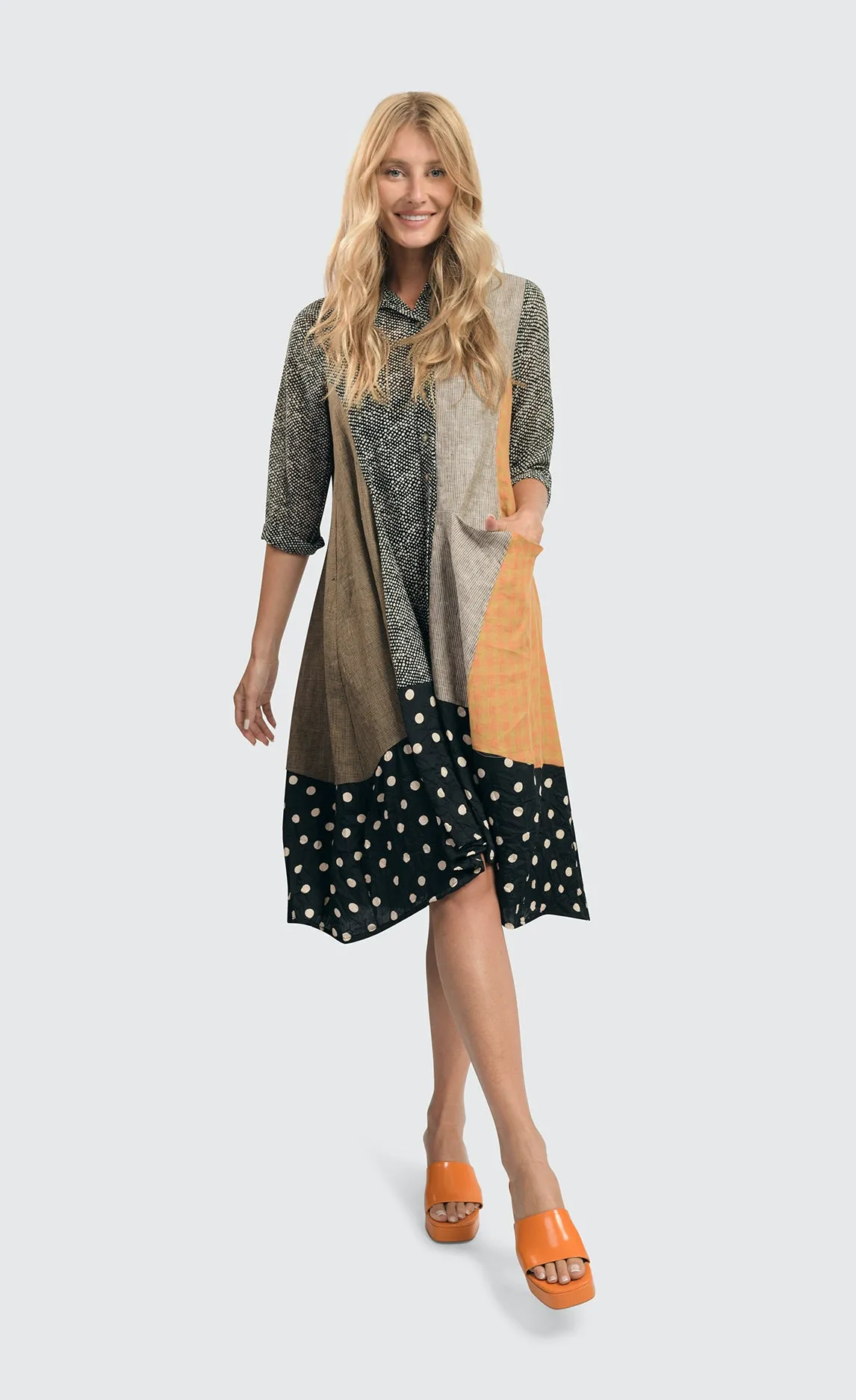 Alembika Mix Meredith Trapeze Shirtdress