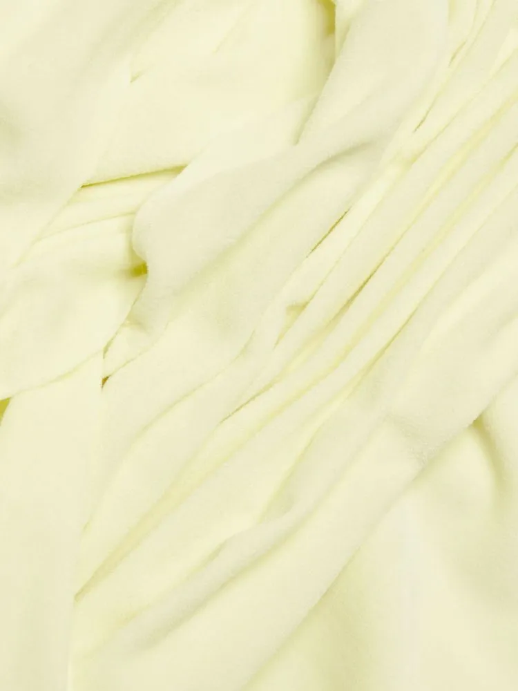 Alexander Wang Off Shoulder Bandage Mini Dress in Light Yellow