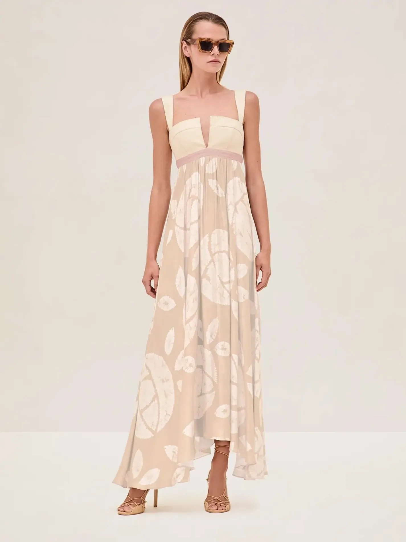 Alexis Melbourne Long Dress in Pearl White