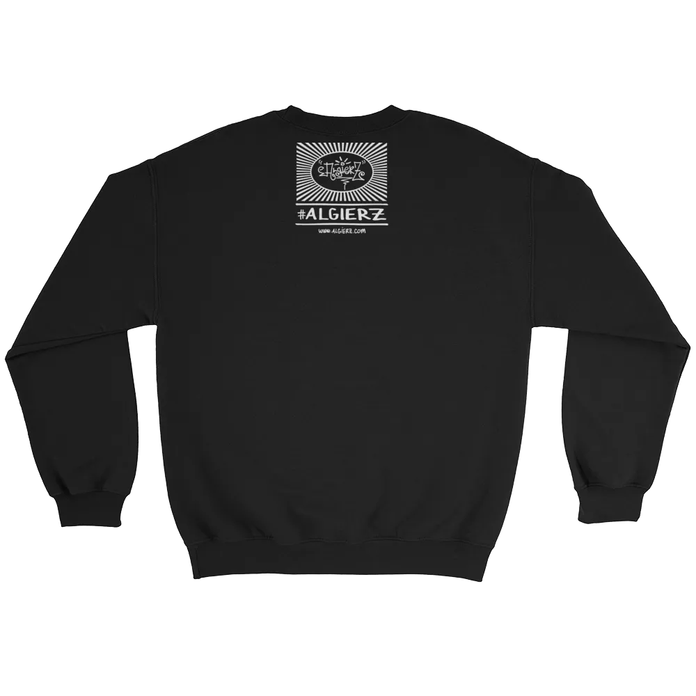 Algierz Flag, Crewneck Sweatshirt - Black