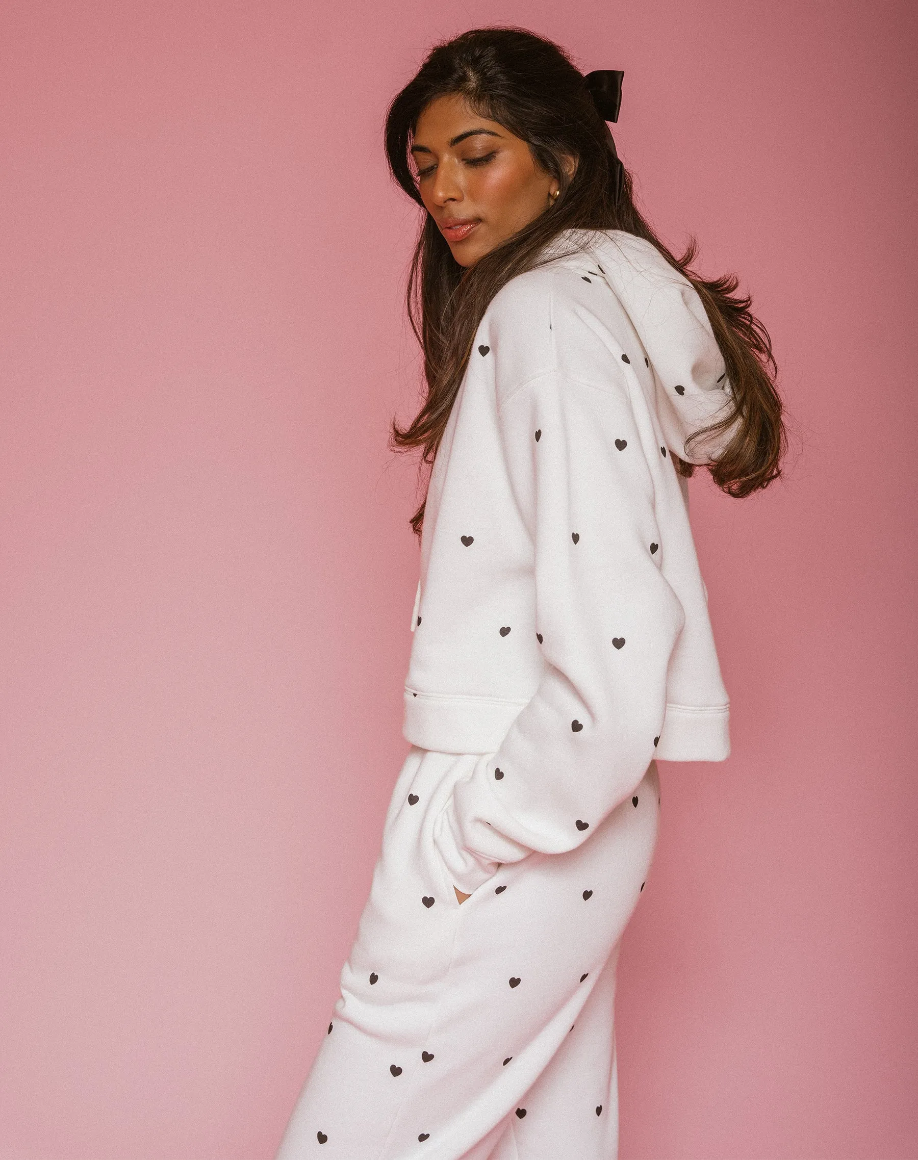 All Over Mini Heart Classic Hoodie