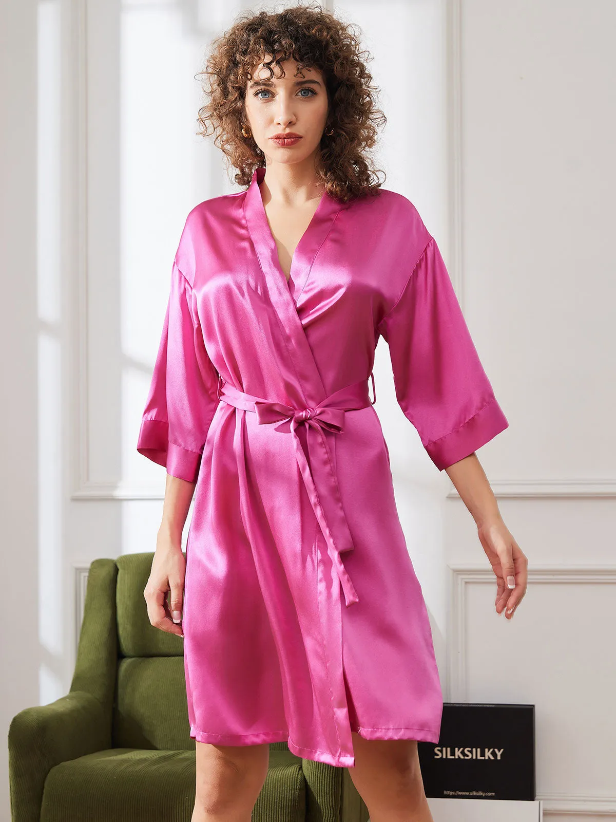 Alodia - Elegant Mulberry Comfort Woman's Dressing Gown