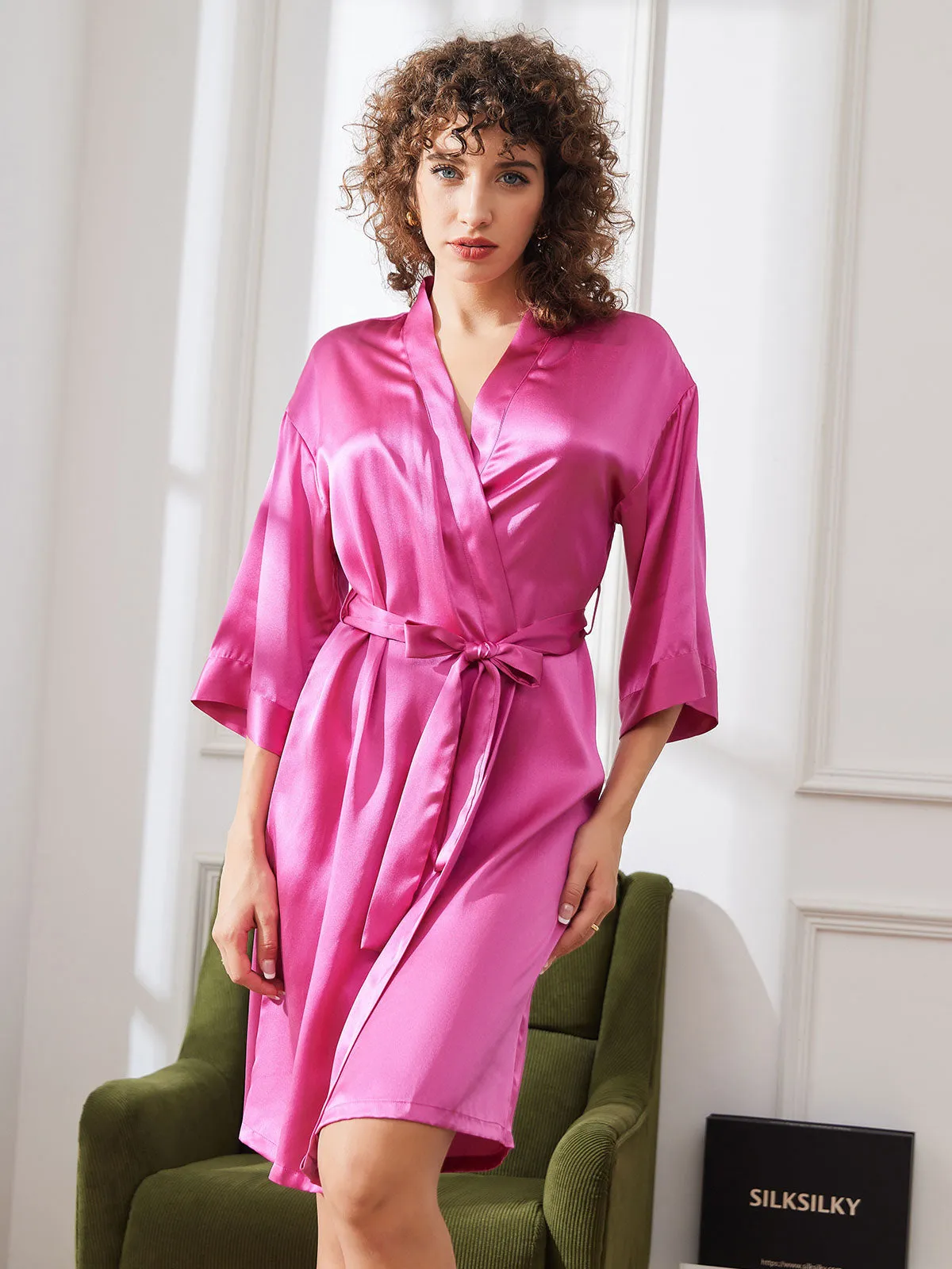 Alodia - Elegant Mulberry Comfort Woman's Dressing Gown