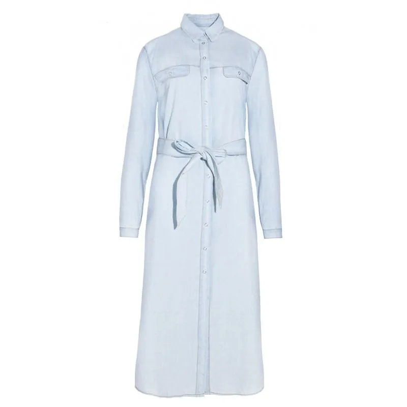 Angelica Light Blue Casual Denim Dress
