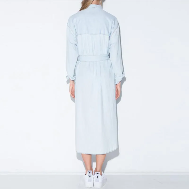 Angelica Light Blue Casual Denim Dress