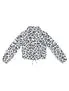 Animal Print Mock Neck Top