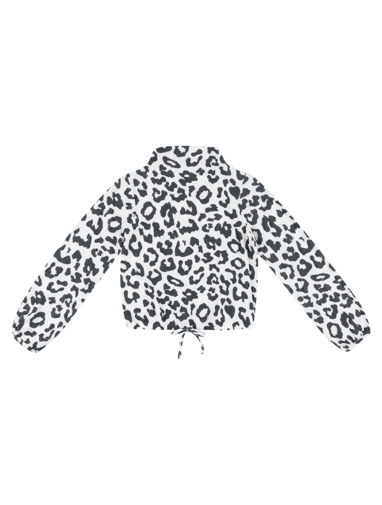 Animal Print Mock Neck Top