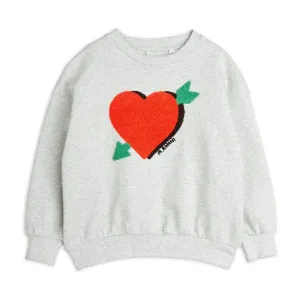 Arrowed Heart Chenille Sweatshirt