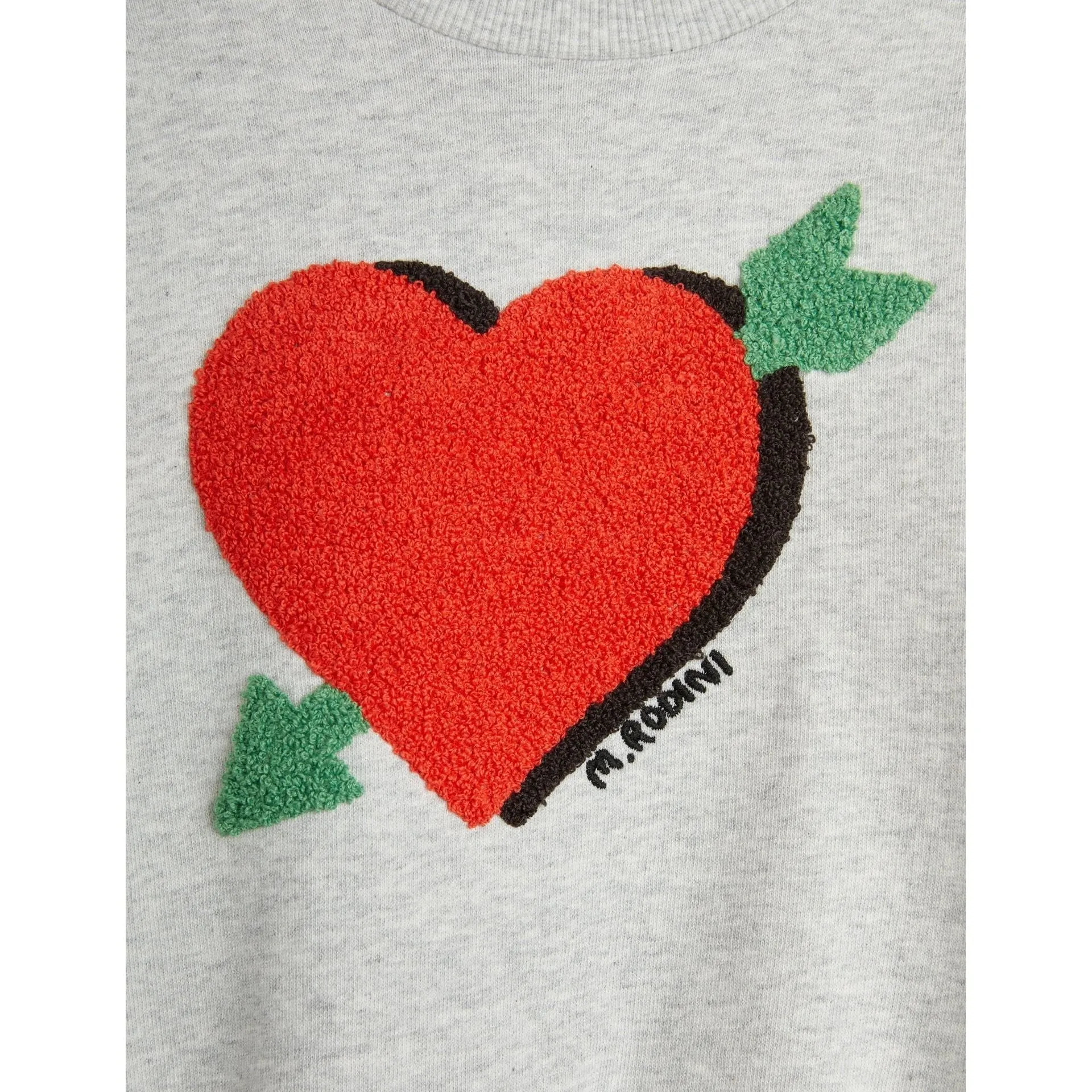 Arrowed Heart Chenille Sweatshirt