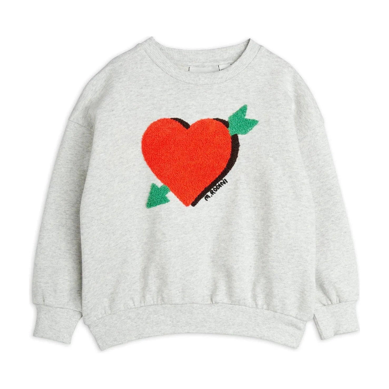 Arrowed Heart Chenille Sweatshirt
