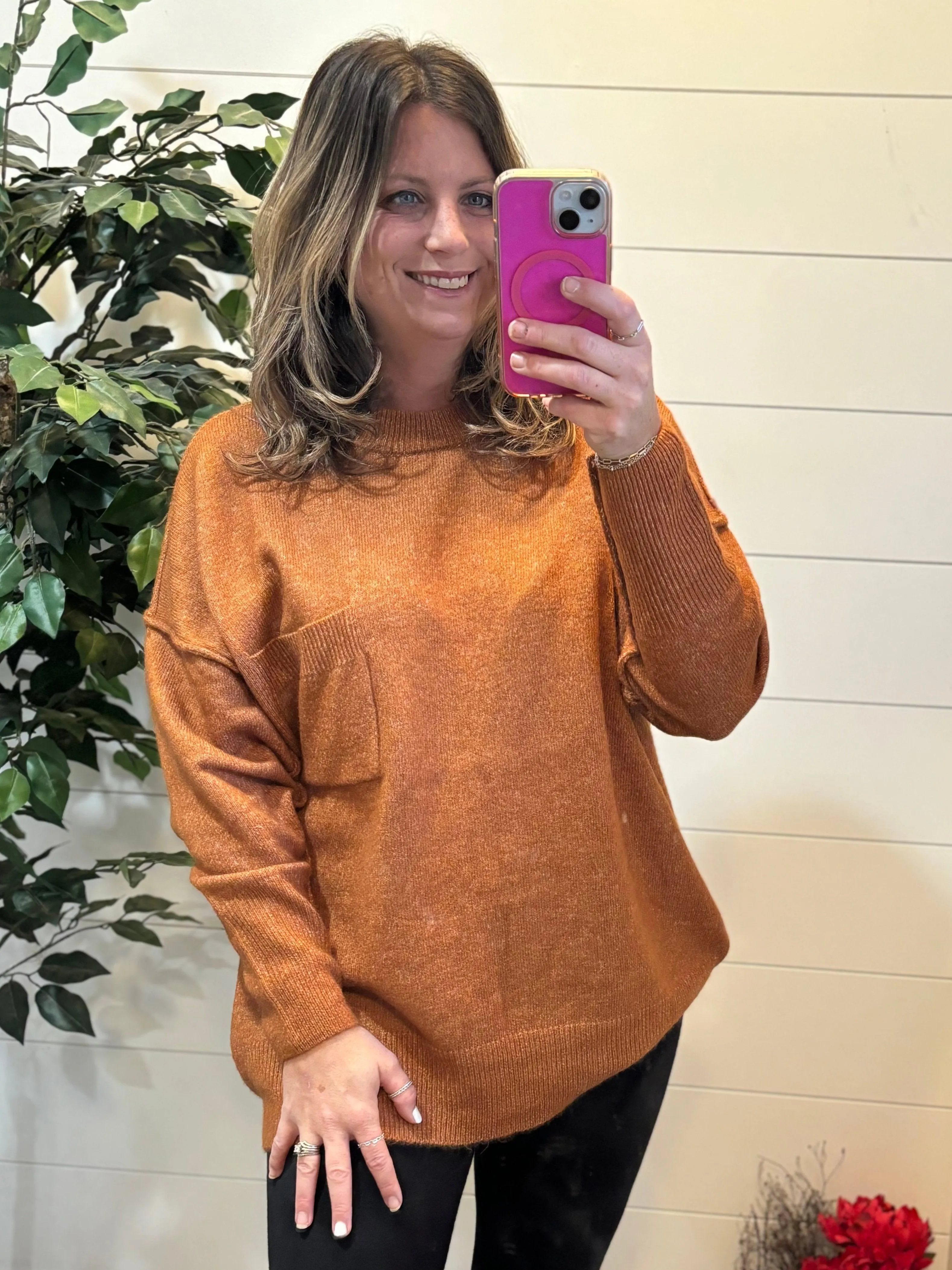 Autumn Ember Oversized Sweater