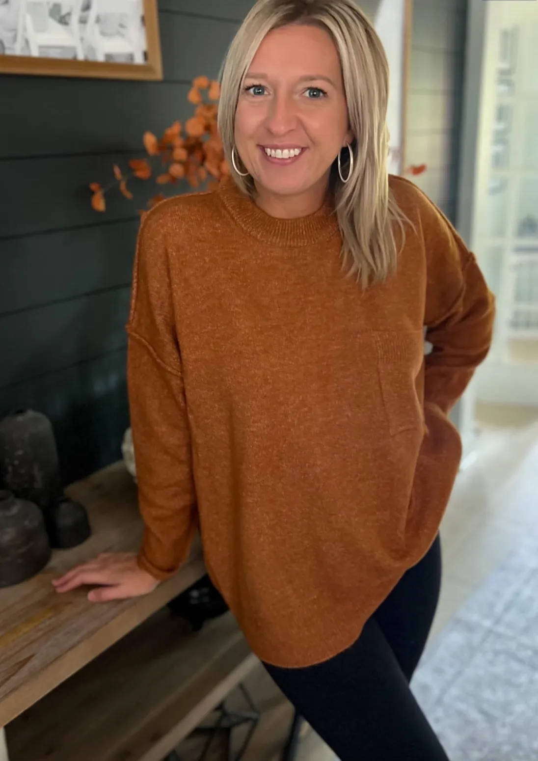 Autumn Ember Oversized Sweater