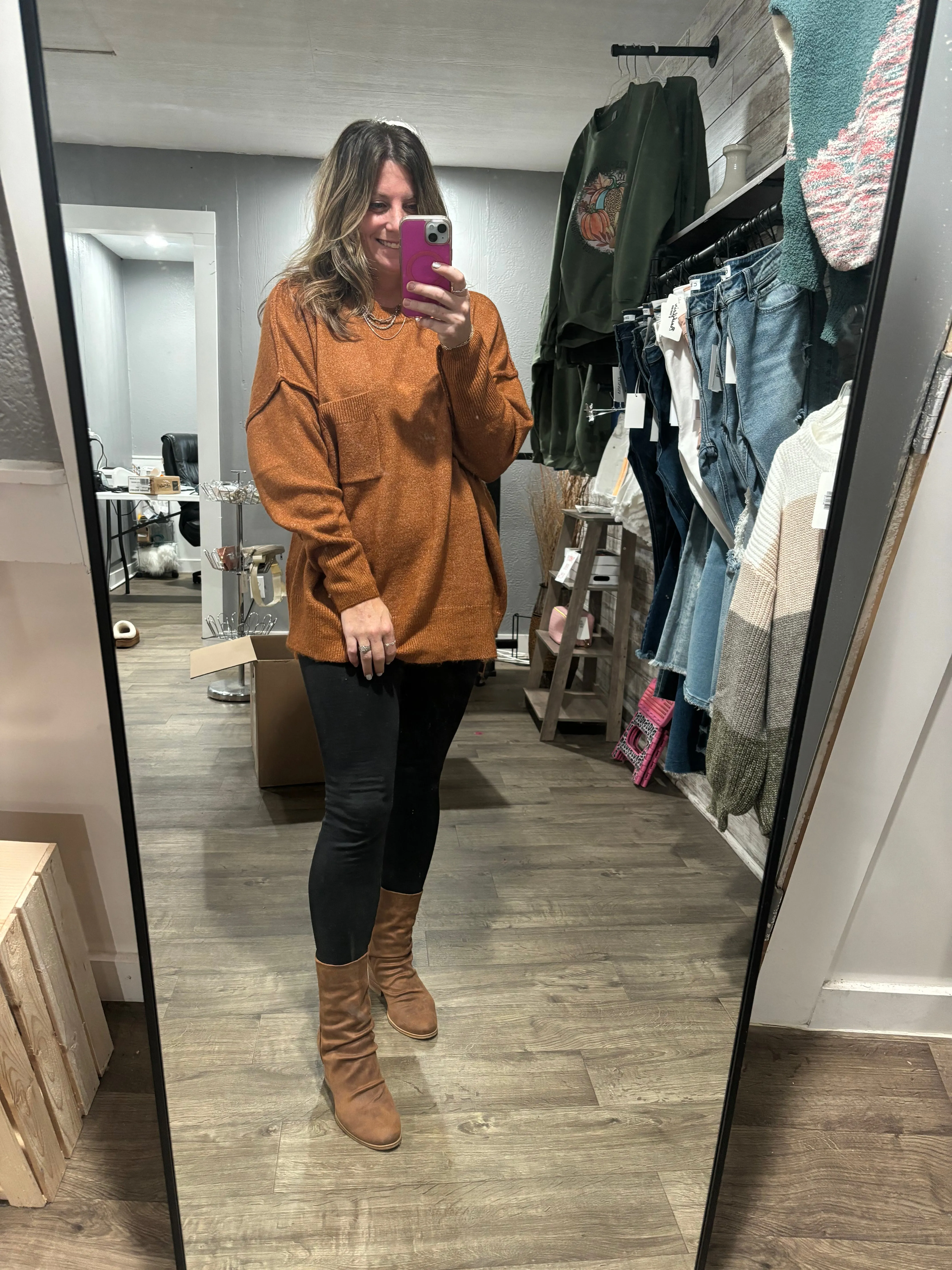 Autumn Ember Oversized Sweater