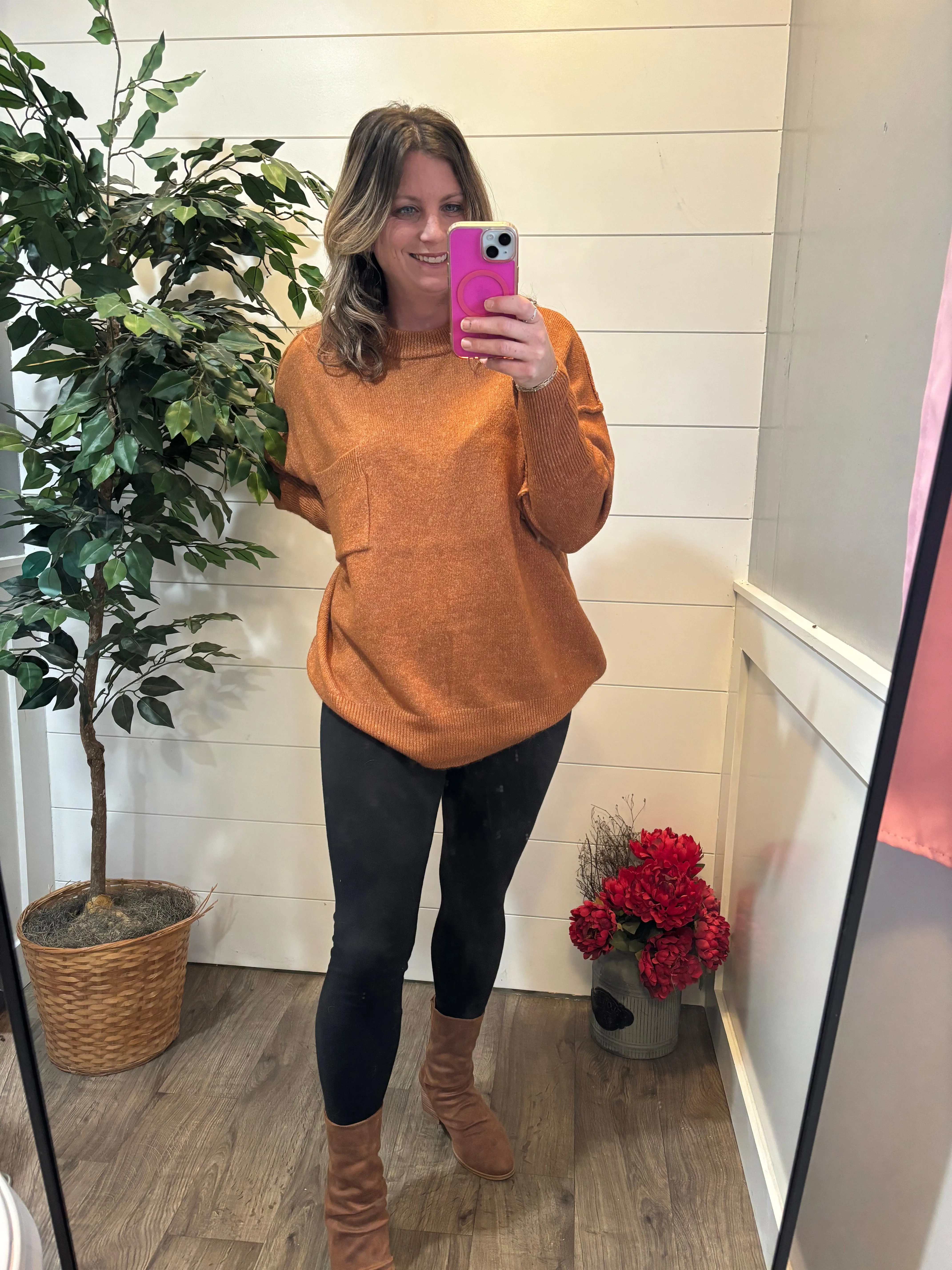 Autumn Ember Oversized Sweater
