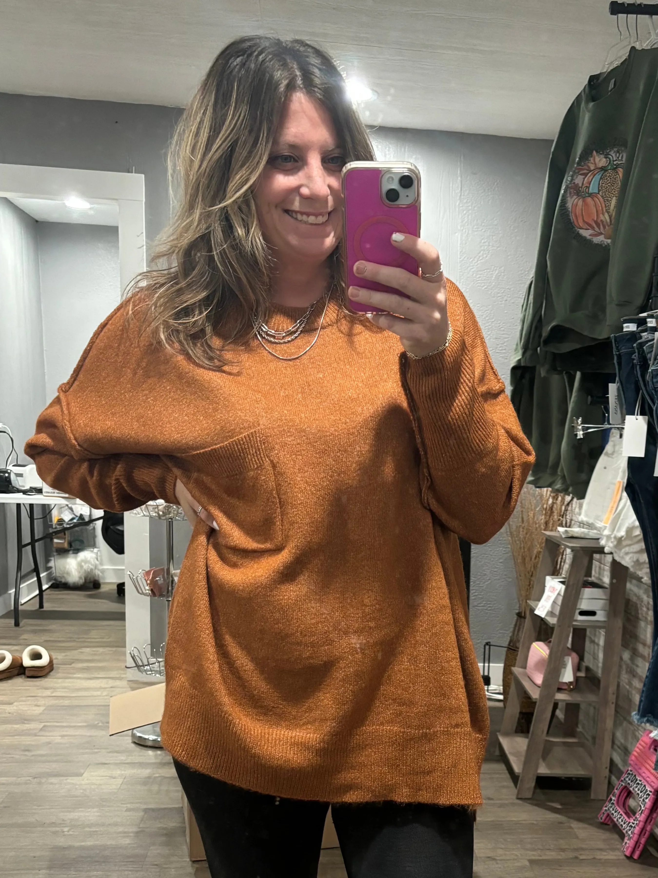 Autumn Ember Oversized Sweater