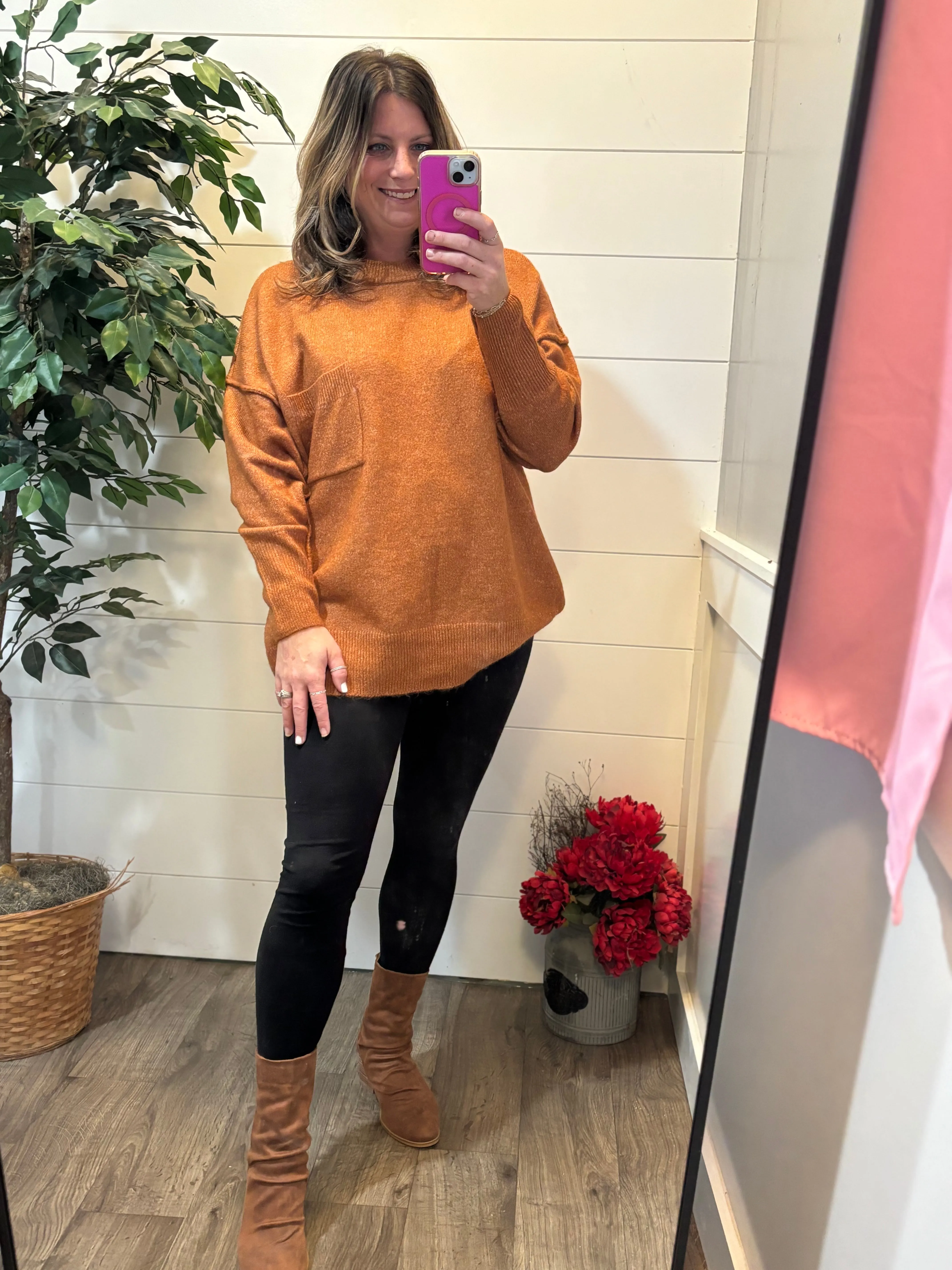 Autumn Ember Oversized Sweater
