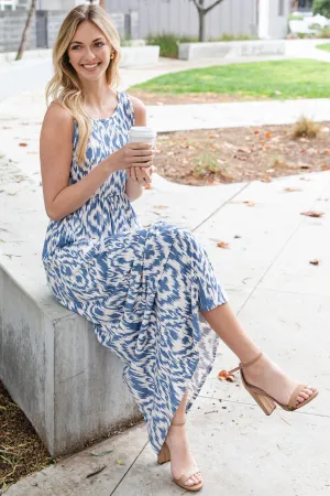 AZTEC SLEEVELESS MAXI DRESS