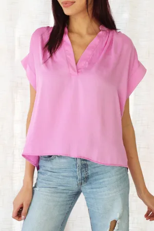 Back In time Poly Silk Muscle Top