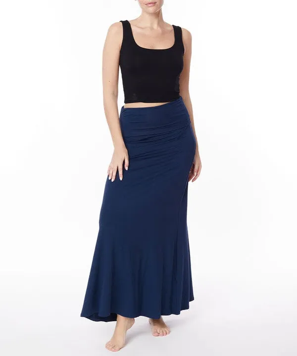 BAMBOO classic maxi skirt