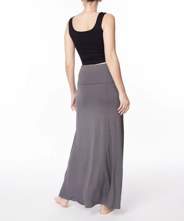 BAMBOO classic maxi skirt