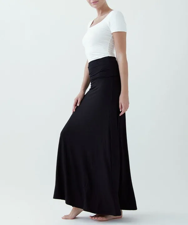 BAMBOO classic maxi skirt