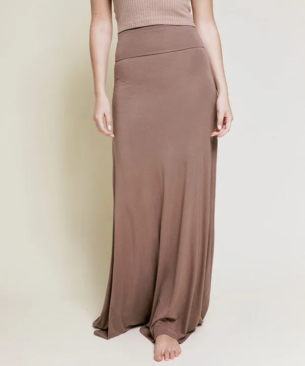 BAMBOO classic maxi skirt