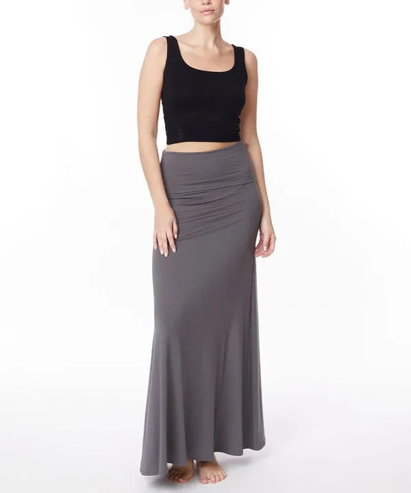 BAMBOO classic maxi skirt