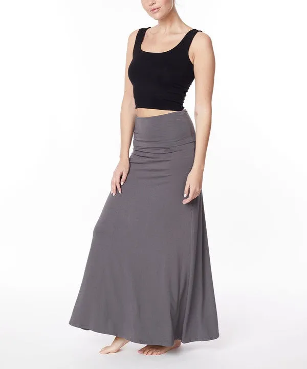 BAMBOO classic maxi skirt