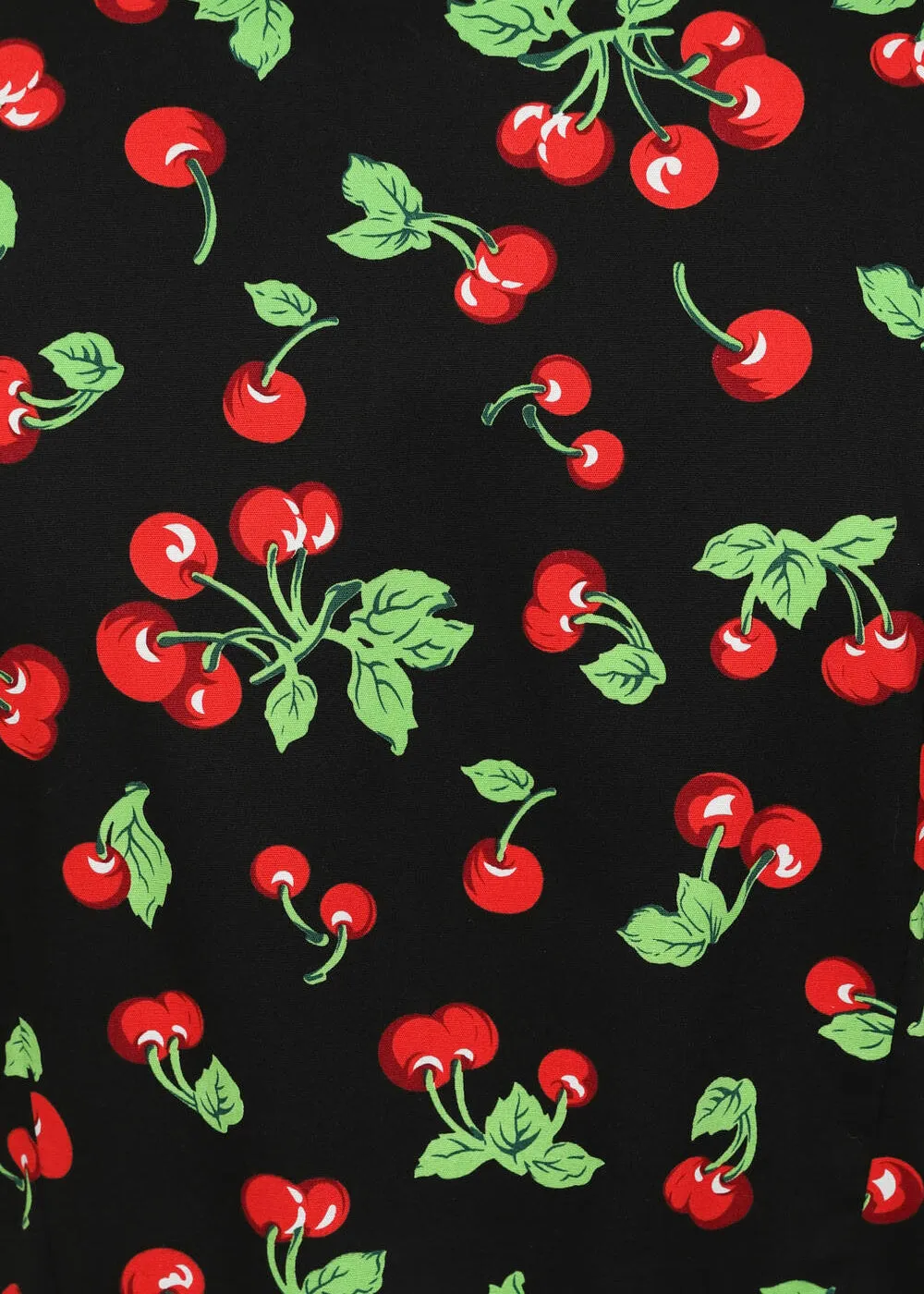Banned Darla Cherries 50's Swing Dress Black