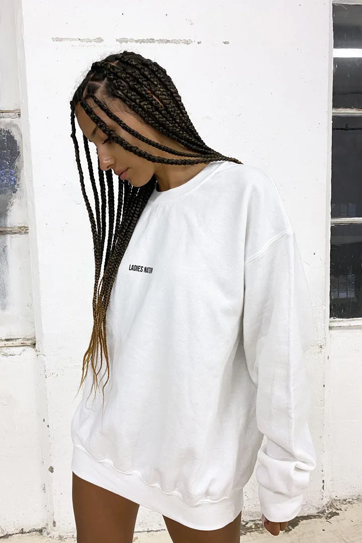 Basic Bitch Sweatshirt White