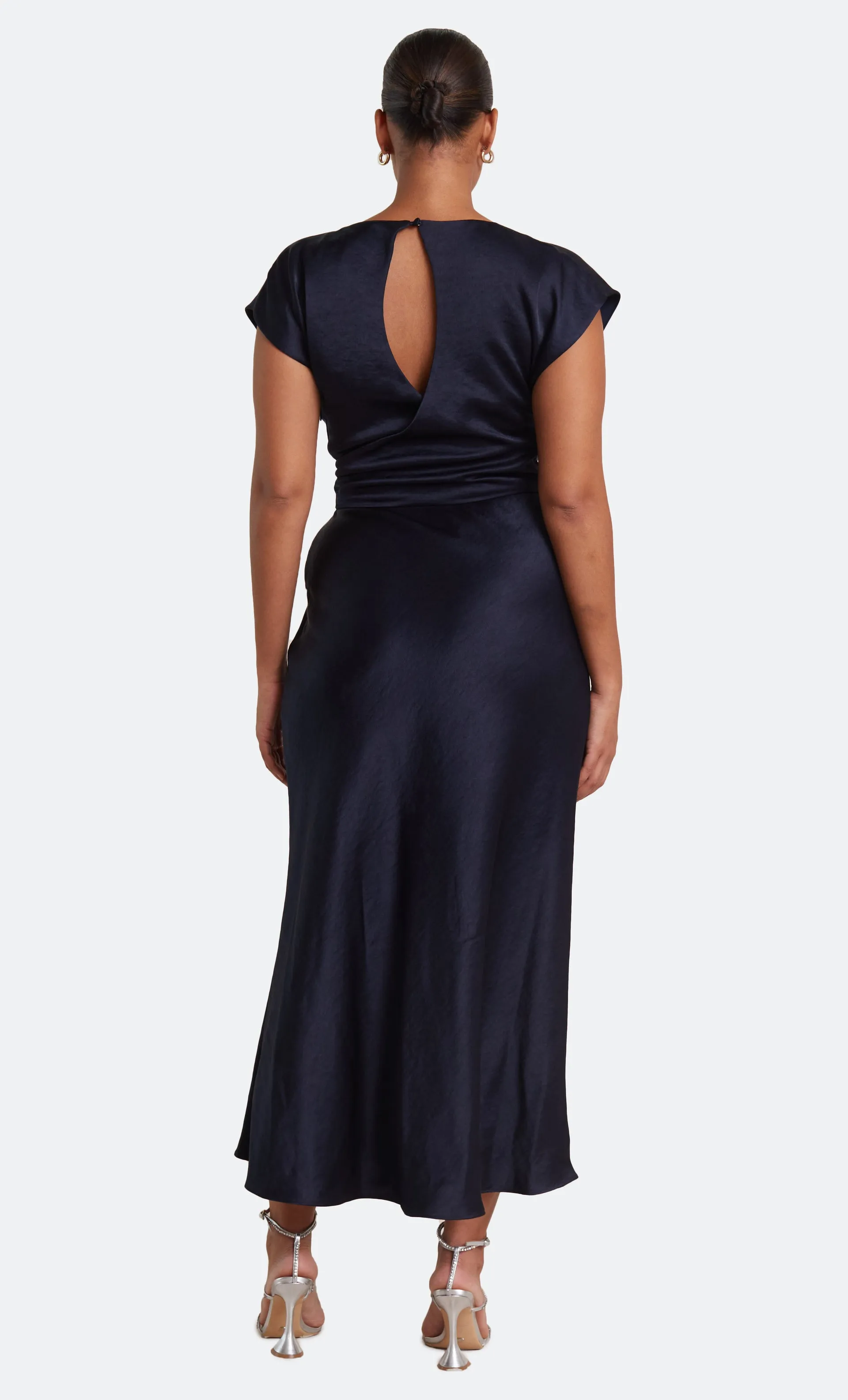BEC   BRIDGE Dreamer Wrap Dress (Ink Navy)