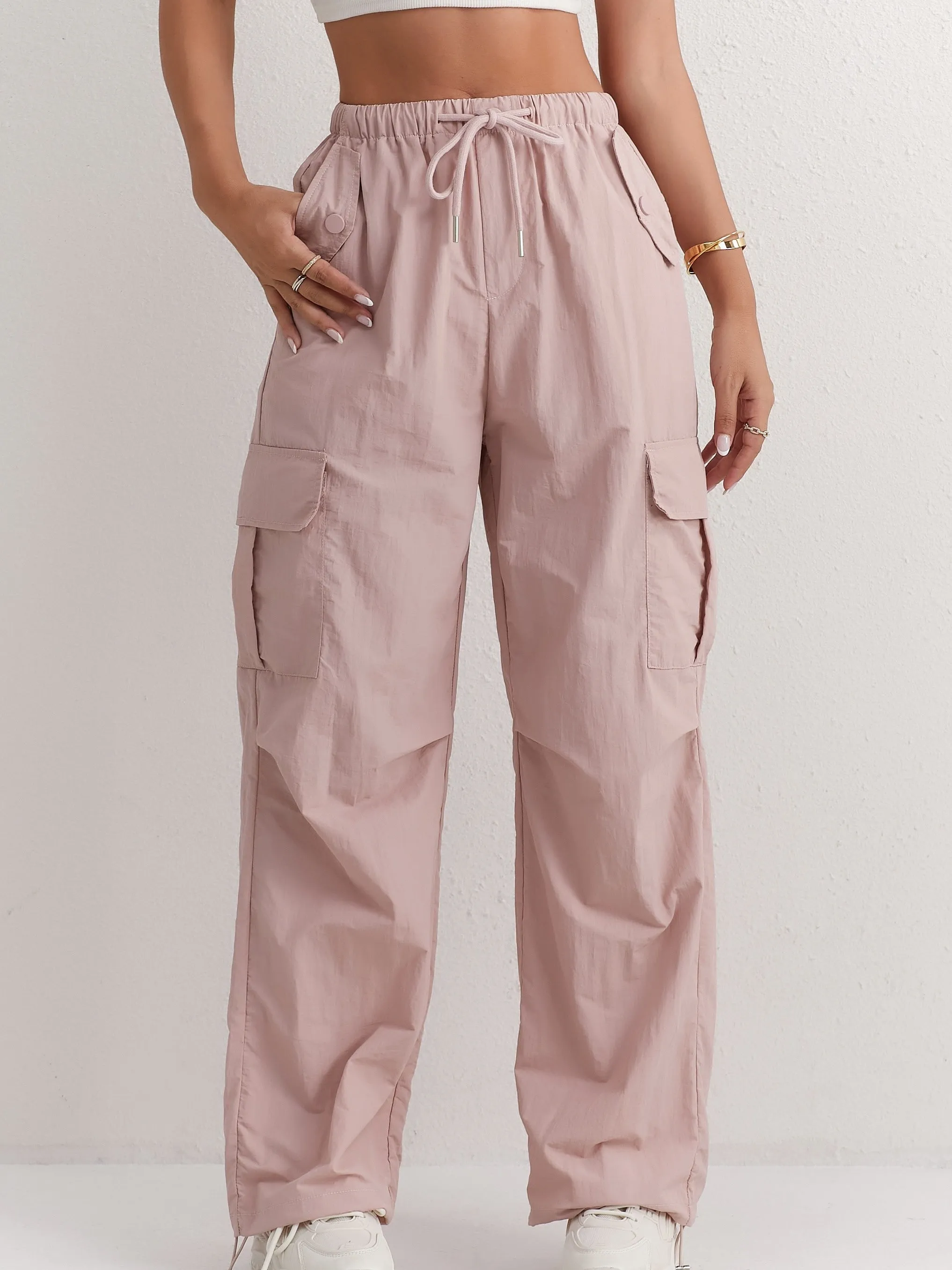 Berenice® | Stylish And Comfortable Pink Cargo Pants For Women