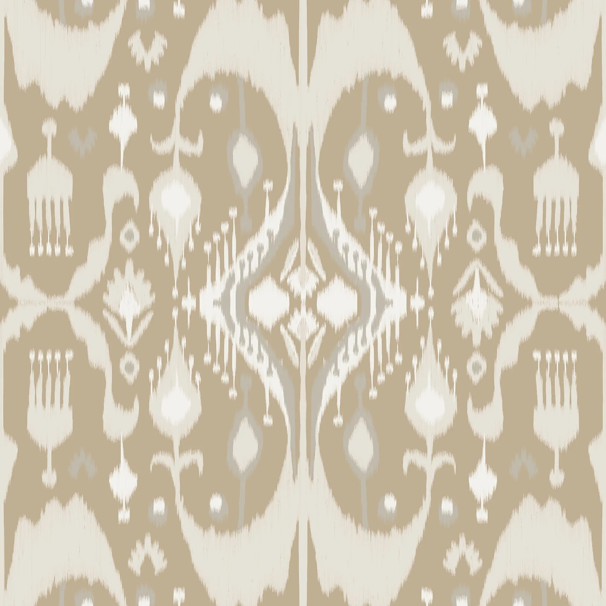 Beth Dress in Taupe Ikat