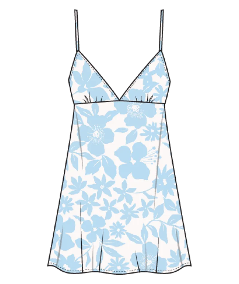 Billabong Women's Just Add Sun Mini Dress Blue/White