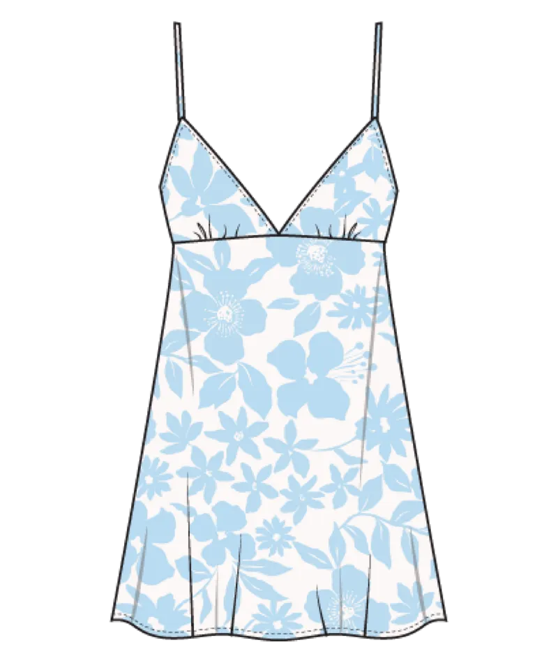 Billabong Women's Just Add Sun Mini Dress Blue/White