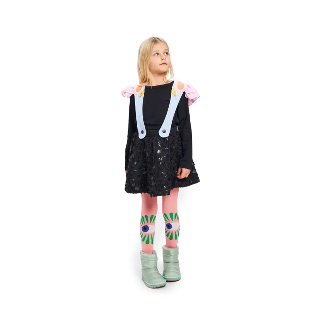 Bird Frill Girl Dress - Enchanting Comfort for Little Fashionistas