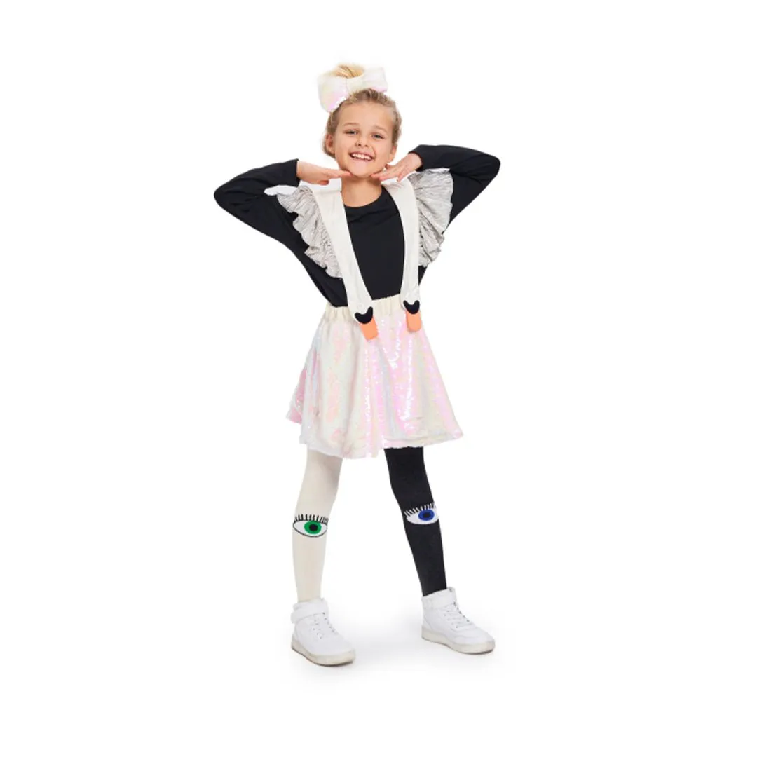 Bird Frill Girl Dress - Enchanting Comfort for Little Fashionistas