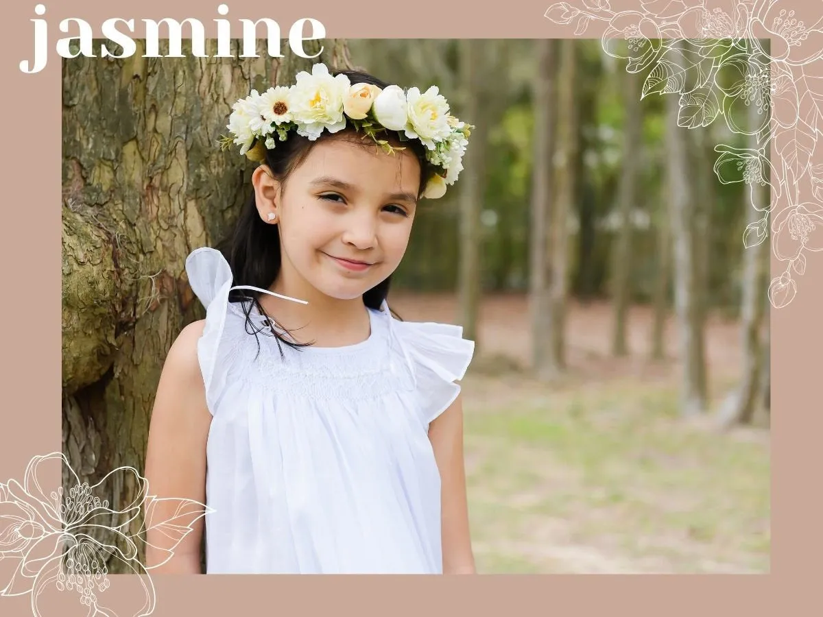 Bishop First Communion  Dress White Cotton Fabric, Angel Slevees ,  Smocked Dresses,Hand Made